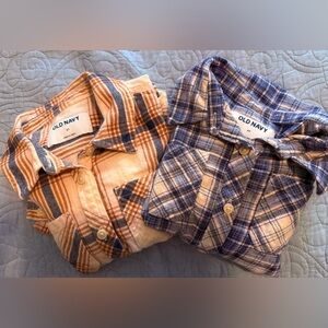 Old Navy Long-Sleeve Plaid Flannel Pocket Shirt for Toddler